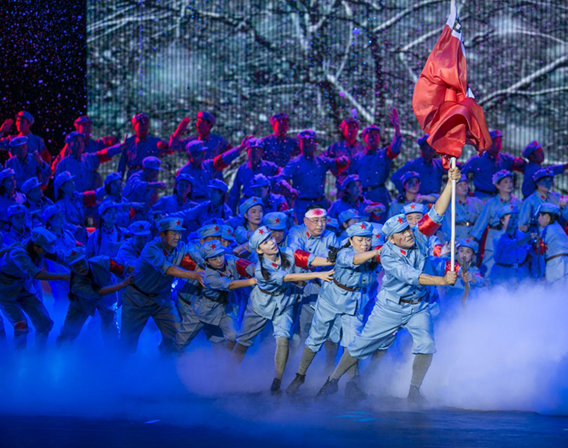 《军歌嘹亮》——淮南市庆祝中国人民解放军建军90周年歌咏比赛大会现场